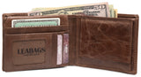 Leabags Austin Geldbeutel aus echtem Büffel-Leder im Vintage Look - LEABAGS