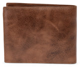 Leabags Austin Geldbeutel aus echtem Büffel-Leder im Vintage Look - LEABAGS