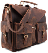 Leabags Dayton Aktentasche aus echtem Büffel-Leder im Vintage Look