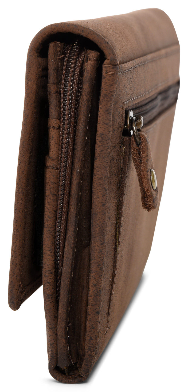 Leabags Charlotte Damen-Geldbeutel aus echtem Büffel-Leder im Vintage Look - LEABAGS