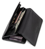 Leabags Cleveland Geldbeutel aus echtem Büffel-Leder im Vintage Look - LEABAGS