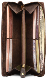 Leabags Florenz Geldbeutel aus echtem Büffel-Leder im Vintage Look - LEABAGS