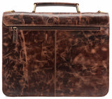 Leabags Gainsville Aktentasche Laptoptasche 15 Zoll Ledertasche im Vintage Look - LEABAGS
