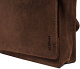 Leabags London Leder-Umhängetasche I Laptoptasche bis 13 Zoll - LEABAGS