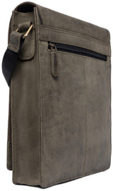 Leabags London Leder-Umhängetasche I Laptoptasche bis 13 Zoll - LEABAGS