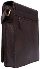 Leabags London Leder-Umhängetasche I Laptoptasche bis 13 Zoll - LEABAGS