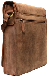 Leabags London Leder-Umhängetasche I Laptoptasche bis 13 Zoll - LEABAGS