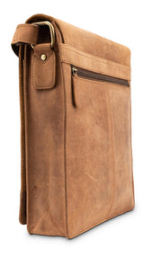 Leabags London Leder-Umhängetasche I Laptoptasche bis 13 Zoll - LEABAGS