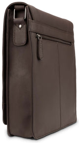 Leabags London Leder-Umhängetasche I Laptoptasche bis 13 Zoll - LEABAGS