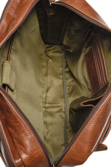 Leabags Istanbul Aktentasche Laptoptasche 15 Zoll aus echtem Leder im Vintage Look - LEABAGS