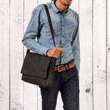 Leabags Gent Umhängetasche aus echtem Büffel-Leder im Vintage Look - LEABAGS