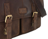 Leabags Cambridge Umhängetasche Schultertasche Laptoptasche 15 Zoll aus Echtleder - LEABAGS