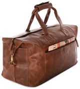 Leabags Dubai Reisetasche Handgepäcktasche Sporttasche aus echtem Leder im Vintage Look - LEABAGS