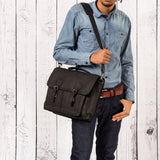 Leabags Scottdale Aktentasche 15 Zoll Laptoptasche aus echtem Leder im Vintage Look - LEABAGS