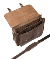 Leabags Scottdale Aktentasche 15 Zoll Laptoptasche aus echtem Leder im Vintage Look - LEABAGS