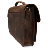 Leabags Scottdale Aktentasche 15 Zoll Laptoptasche aus echtem Leder im Vintage Look - LEABAGS