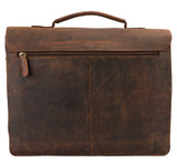 Leabags Scottdale Aktentasche 15 Zoll Laptoptasche aus echtem Leder im Vintage Look - LEABAGS