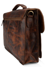 Leabags Scottdale Aktentasche 15 Zoll Laptoptasche aus echtem Leder im Vintage Look - LEABAGS