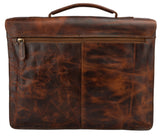 Leabags Scottdale Aktentasche 15 Zoll Laptoptasche aus echtem Leder im Vintage Look - LEABAGS