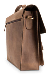 Leabags Scottdale Aktentasche 15 Zoll Laptoptasche aus echtem Leder im Vintage Look - LEABAGS