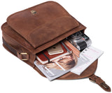 LEABAGS Riyadh Schultertasche aus echtem Büffel-Leder im Vintage Look - LEABAGS