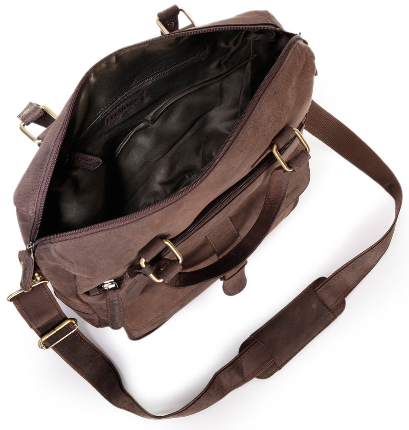 Leabags Fremont Handtasche aus echtem Büffel-Leder im Vintage Look