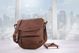 Leabags Seoul Citybag aus echtem Büffel-Leder im Vintage Look - LEABAGS