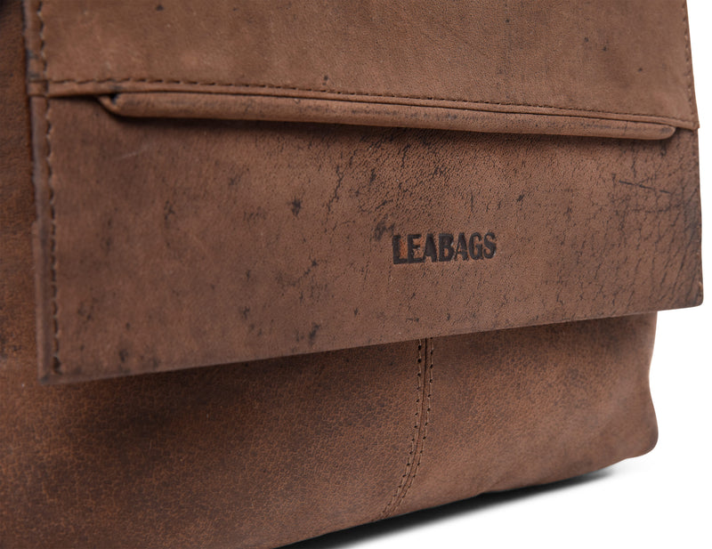 Leabags Washington Umhängetasche aus echtem Büffel-Leder im Vintage Look - LEABAGS
