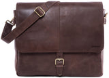 Leabags Glendale Umhängetasche aus echtem Büffel-Leder im Vintage Look - LEABAGS
