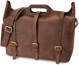 Leabags Bakersfield Handtasche aus echtem Büffel-Leder im Vintage Look