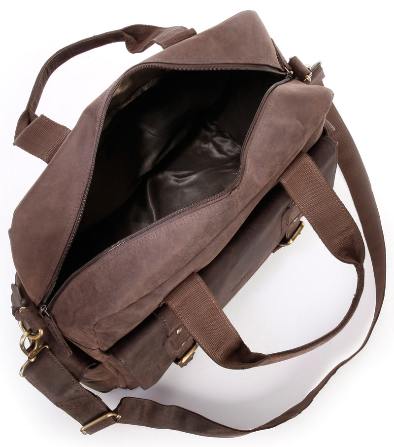 Leabags Garland Handtasche aus echtem Büffel-Leder im Vintage Look