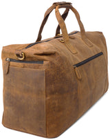 Leabags Sydney Reisetasche aus echtem Büffel-Leder im Vintage Look - LEABAGS