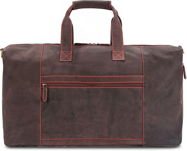 Leabags Sydney Reisetasche aus echtem Büffel-Leder im Vintage Look - LEABAGS