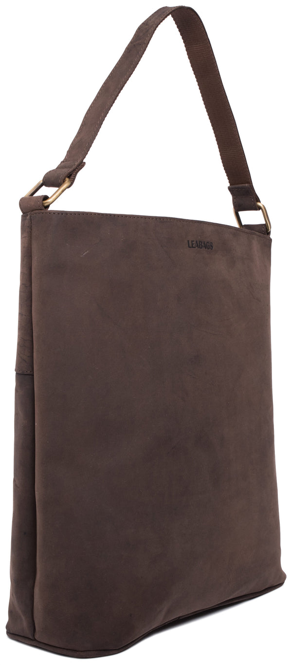 Leabags Reeds Handtasche aus echtem Büffel-Leder im Vintage Look