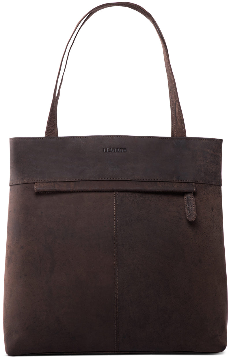 Leabags Turin Handtasche aus echtem Büffel-Leder im Vintage Look