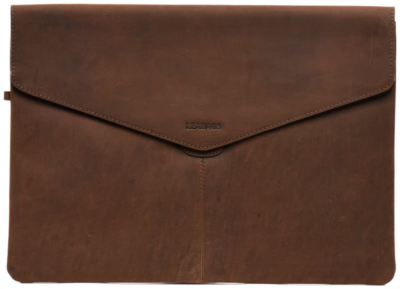Leabags Mississippi Laptopsleeve aus echtem Büffel-Leder im Vintage Look - LEABAGS
