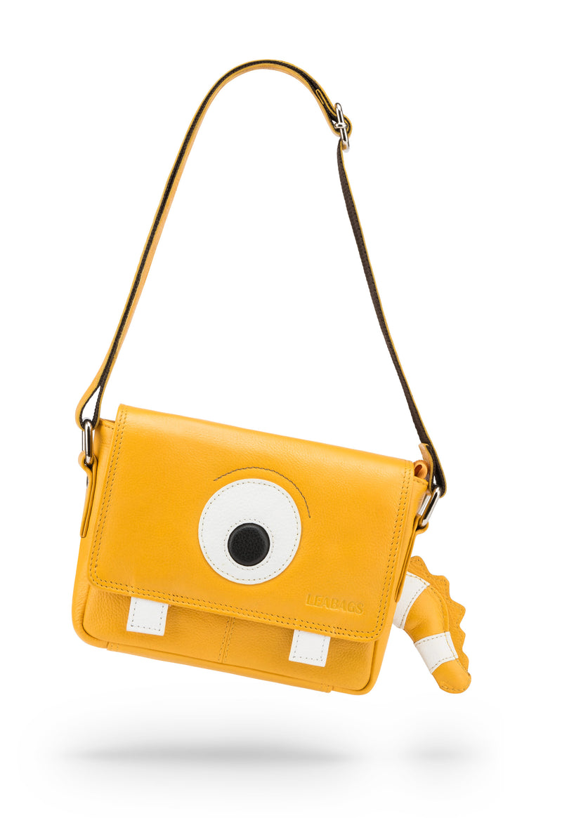 Leabags Kids Kindertasche Leder Umhängetasche für Mädchen und Jungen - Fred - LEABAGS