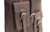 Leabags Sabadell Handtasche aus echtem Büffel-Leder im Vintage Look - LEABAGS
