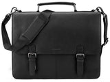 Leabags Gainsville Aktentasche Laptoptasche 15 Zoll Ledertasche im Vintage Look - LEABAGS