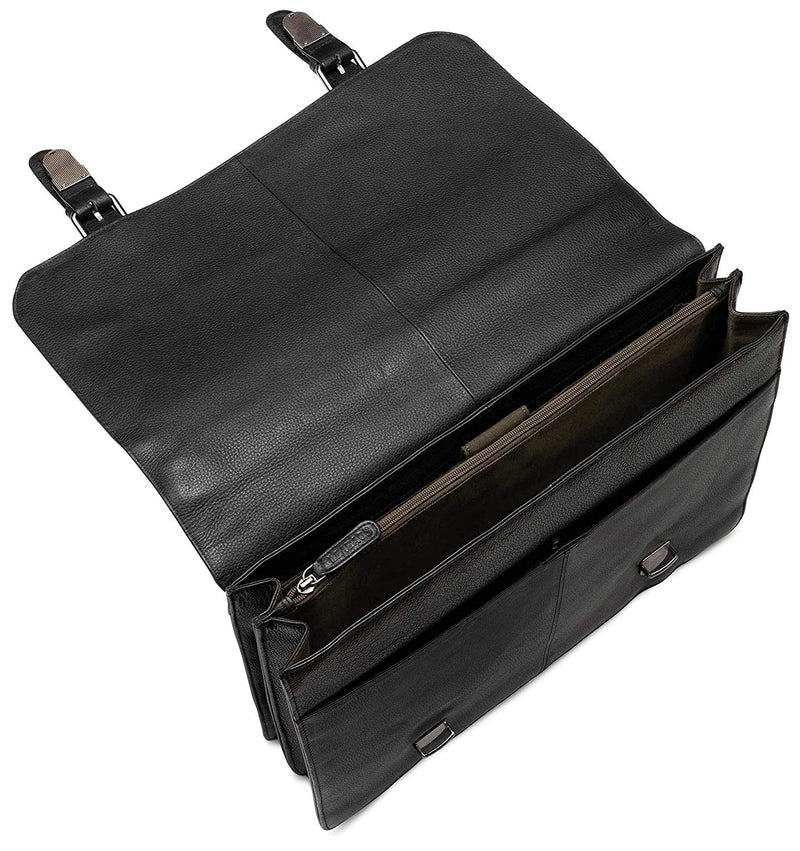 Leabags Gainsville Aktentasche Laptoptasche 15 Zoll Ledertasche im Vintage Look - LEABAGS