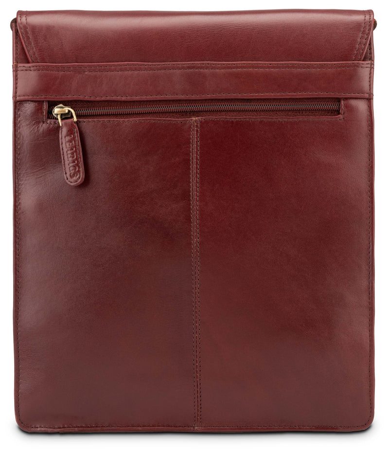 Leabags London Leder-Umhängetasche I Laptoptasche bis 13 Zoll - LEABAGS