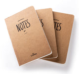 Leabags Pocket Notes Deco Edition Notizbücher 68 Seiten- 3er Pack - LEABAGS