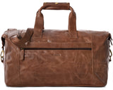 Leabags Dubai Reisetasche Handgepäcktasche Sporttasche aus echtem Leder im Vintage Look - LEABAGS