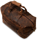 Leabags Dubai Reisetasche Handgepäcktasche Sporttasche aus echtem Leder im Vintage Look - LEABAGS