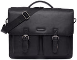 Leabags Miami Aktentasche Laptoptasche 15 Zoll Schultertasche aus echtem Leder - LEABAGS