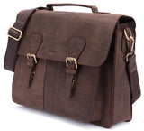 Leabags Scottdale Aktentasche 15 Zoll Laptoptasche aus echtem Leder im Vintage Look - LEABAGS