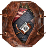 Leabags Tokio Reisetasche aus echtem Büffel-Leder im Vintage Look