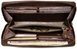 Leabags Florenz Geldbeutel aus echtem Büffel-Leder im Vintage Look - LEABAGS