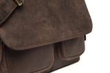 Leabags Melbourne Messenger Bag aus echtem Büffel-Leder im Vintage Look