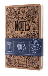 Leabags Pocket Notes Deco Edition Notizbücher 68 Seiten- 3er Pack - LEABAGS